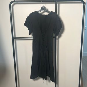 Ulla Johnson super flattering lace up black dress